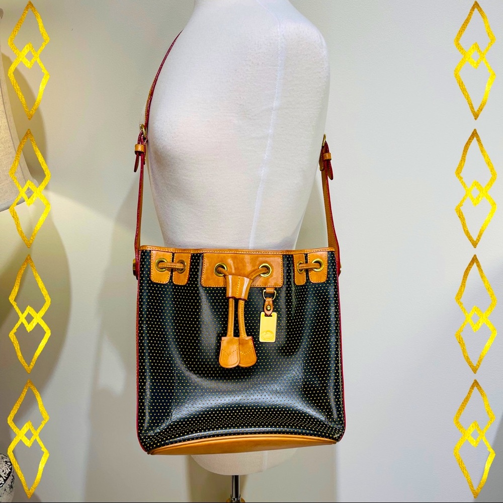 Dooney and Bourke Cabrio Leather Perforated Purse
